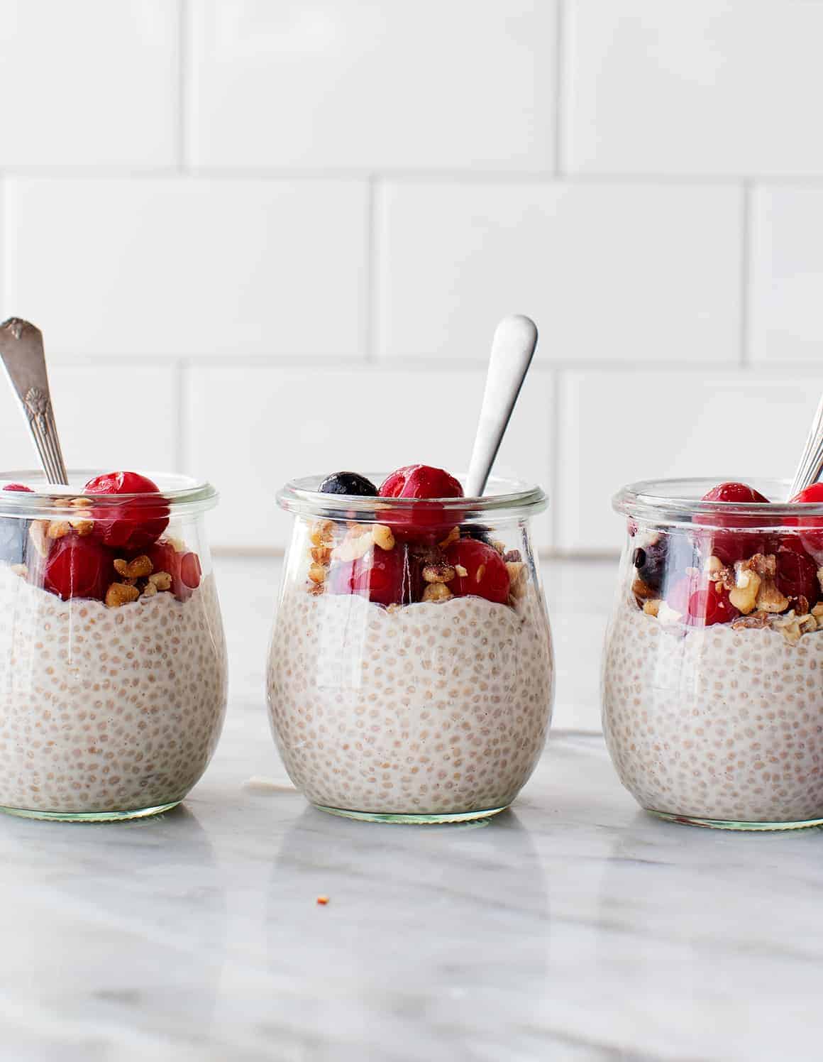 Chia Seed Puddings Brunch